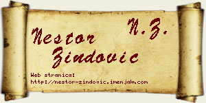 Nestor Zindović vizit kartica